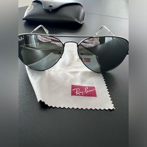 Ray ban aviators blue grey radiant sunglasses